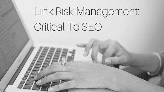 link risk management is critical to seo